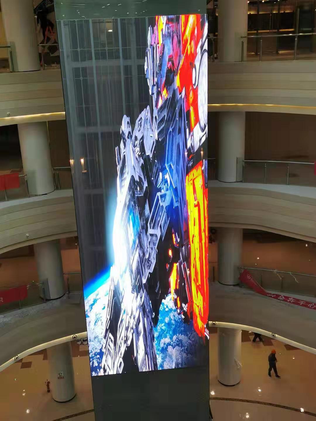  Guiyang Wanda Plaza elevator transparent screen  